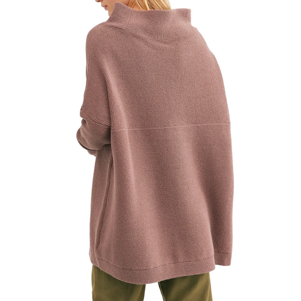 Free People Ottoman Slouchy Tunic Nutmeg M - Picture 7 of 15